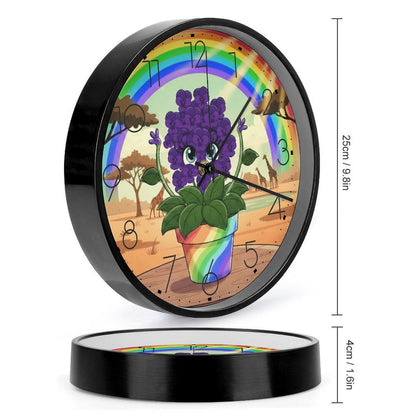 Plant Love 10x10 Wall Clock - African Violet